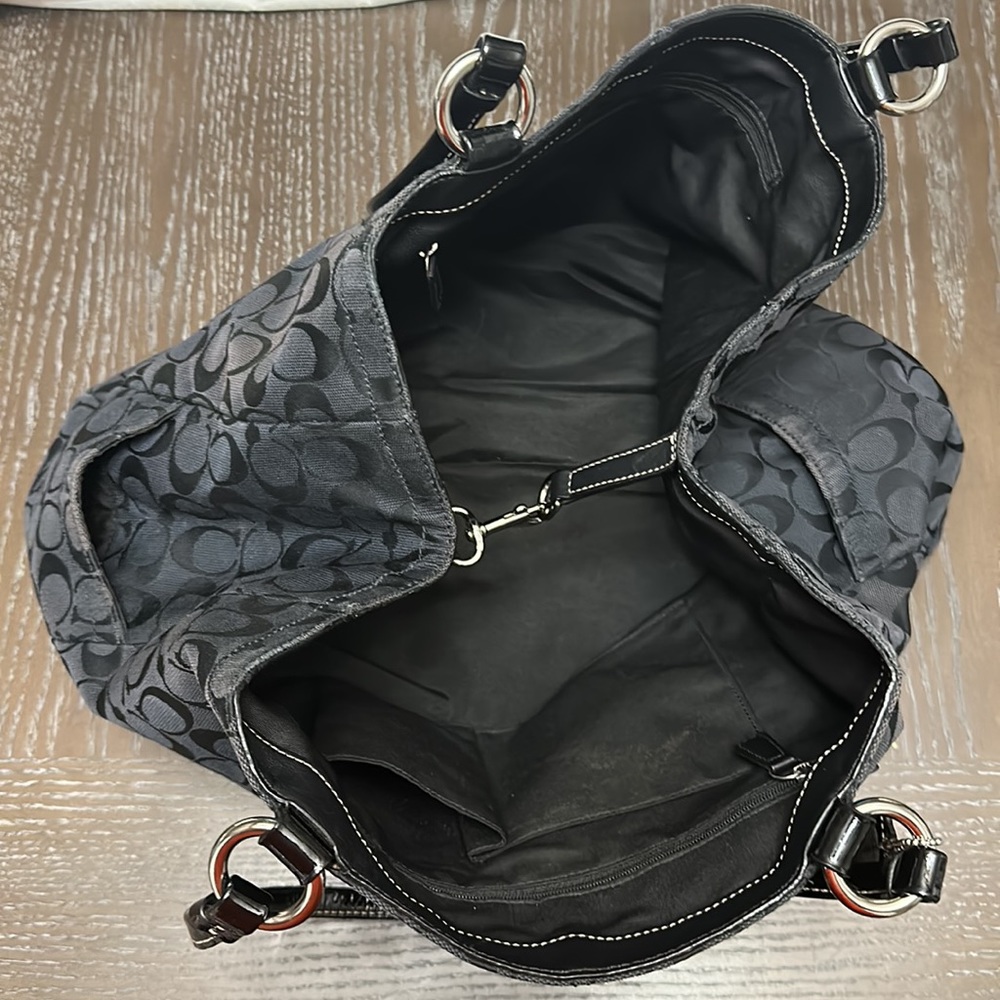 Large coach travel bag signature logo - Picture 2 of 5